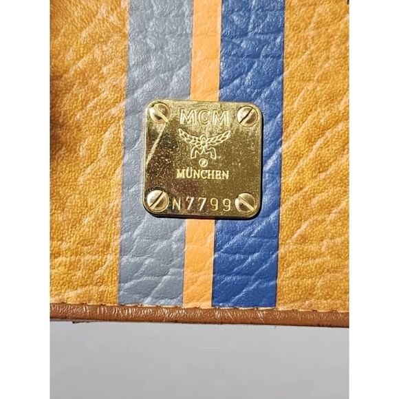 Authentic MCM Visetos Long Agenda Wallet Cognac - Picture 7 of 14
